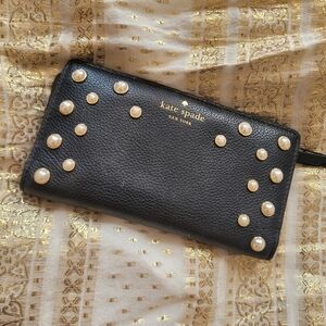 Kate Spade Black Studded Women's Wallet
